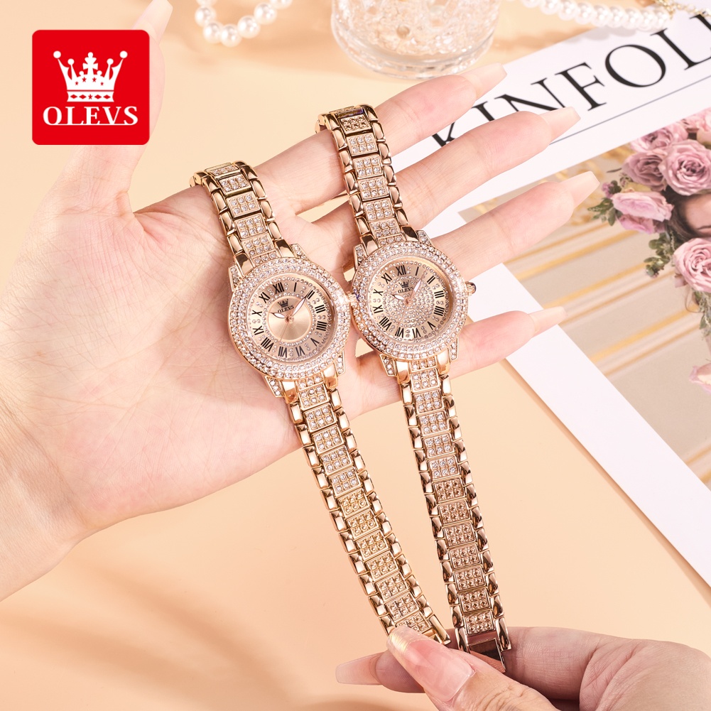 Women'S Fashion Quartz Watch - OLEVS 럭셔리 패션 여성용 시계 다이아몬드