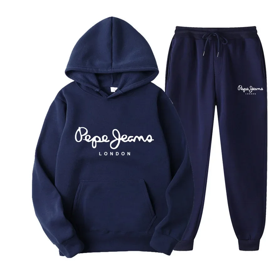 Women'S Fashion Hoodies - 남녀 프린트 후드티 트랙수트 투피스 세트