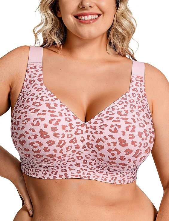 Bra Top Seamless - 플러스 사이즈 무선 젤리 브라 여성용
