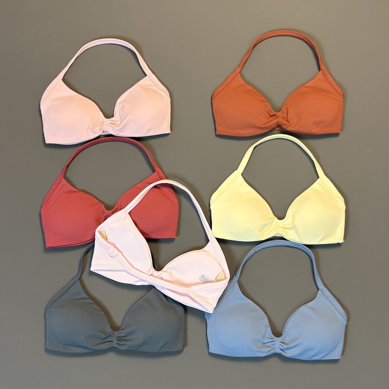 Bra Top Seamless - HISTELLO 스포츠 브라 심리스 요가 속옷