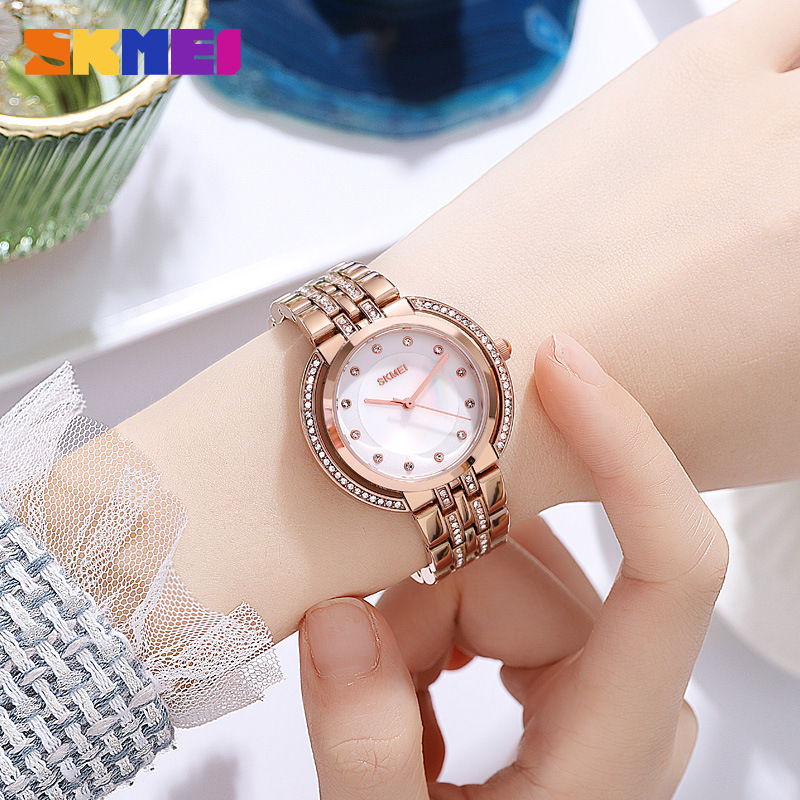 Women'S Fashion Quartz Watch - 여성용 팔찌 쿼츠 시계 고급 라인스톤