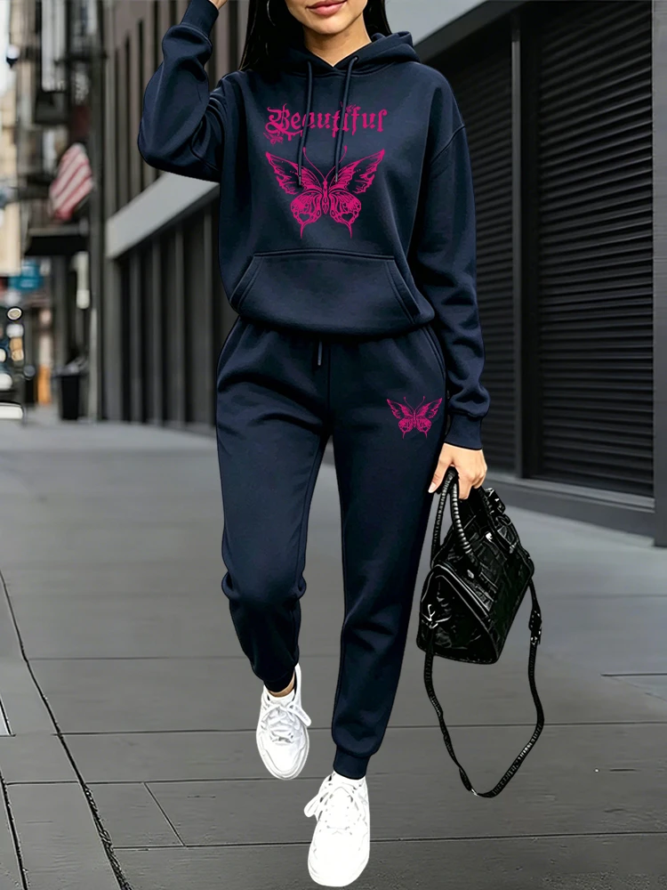 가을 겨울 데일리 캐주얼 스포츠 조거 세트 후드티 +  - Women'S Fashion Winter 2026 리뷰 및 가격