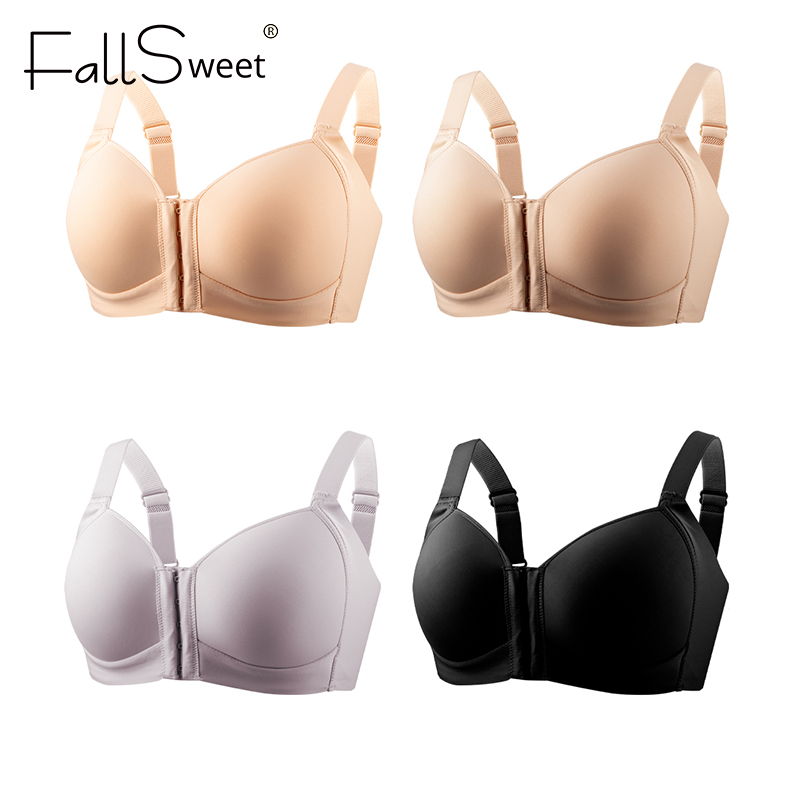 FallSweet 플러스 사이즈 여성용 무선 프론트 클 - Bra Top Seamless 리뷰 및 가격