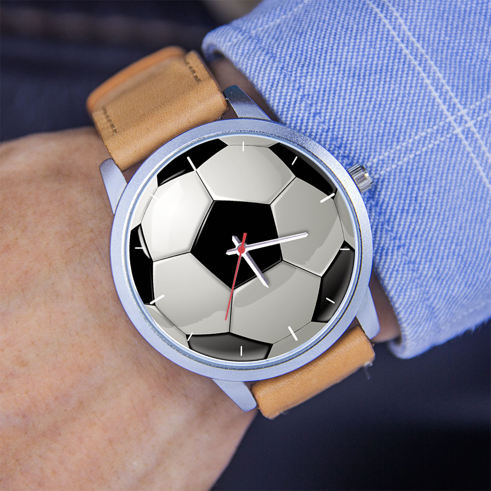 축구 디자인 팬들을 위한 실버 남성용 시계, 남녀 공용 - Women'S Fashion Quartz Watch 리뷰 및 가격