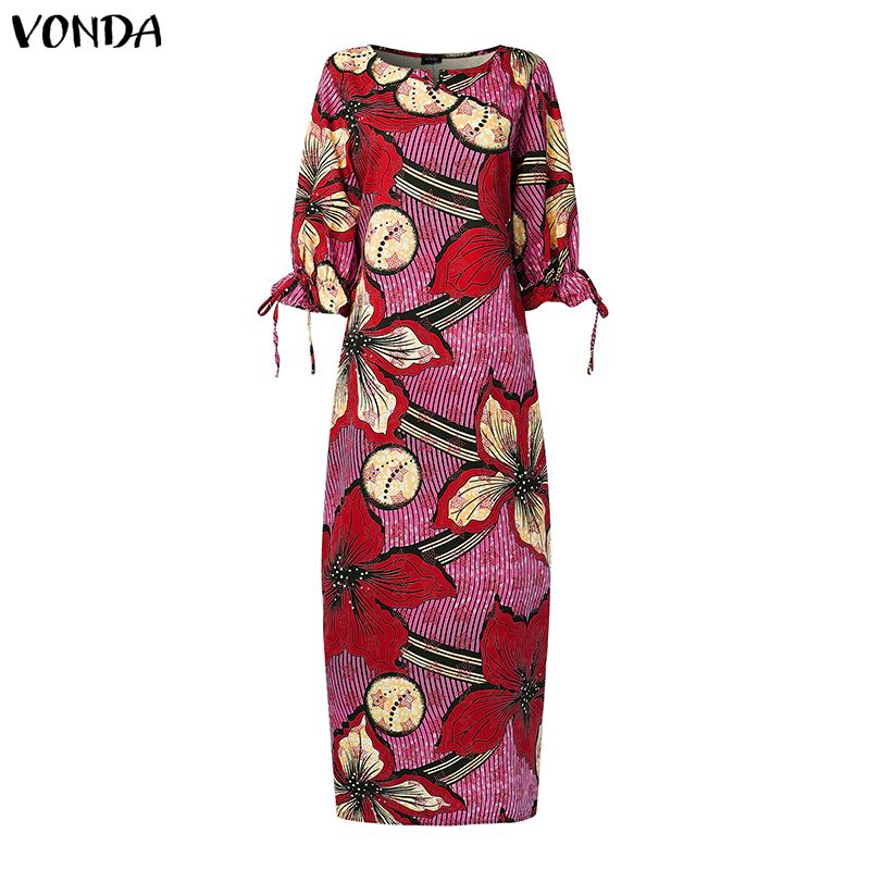 VONDA 플러스 사이즈 여성 보헤미안 프린트 맥시 드 - Maxi Dress Boho 리뷰 및 가격