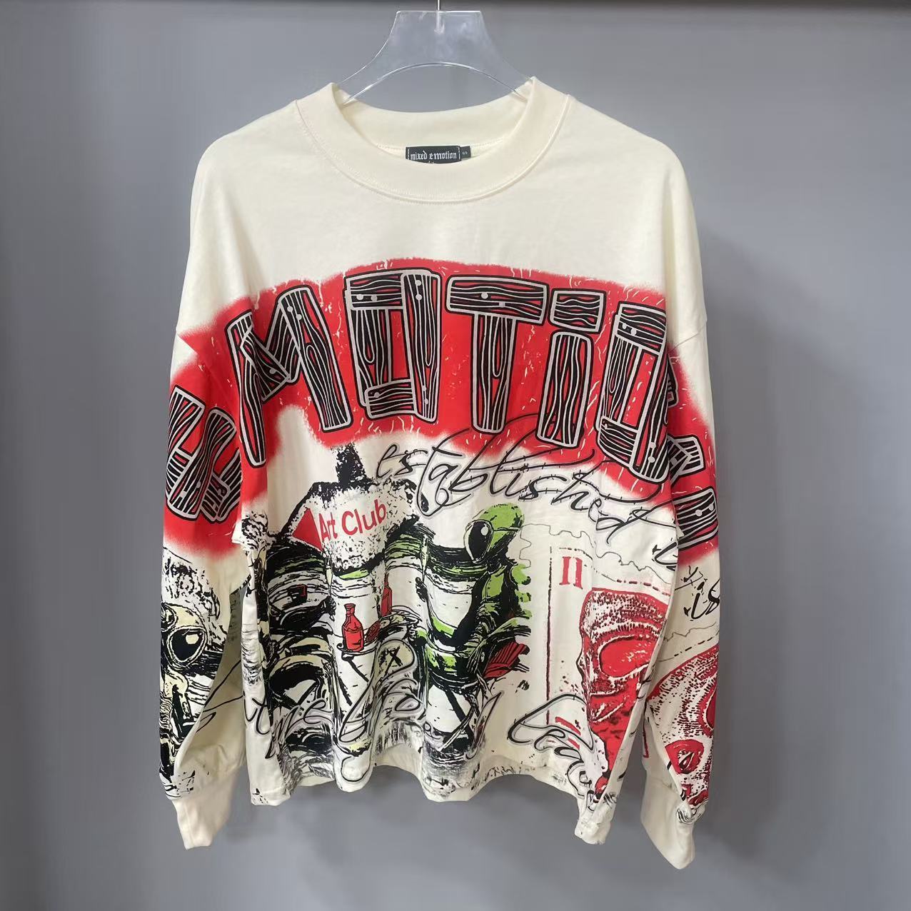 고품질 디자이너 MIXED-EMOTION 긴팔 티셔츠  - Women'S Fashion Hoodies 리뷰 및 가격