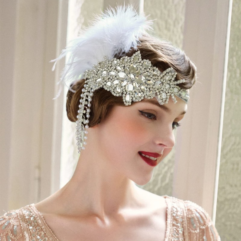 빈티지 1920 년대 플래퍼 헤드밴드, 포효하는 20  - Women'S Fashion Roaring 20S 리뷰 및 가격