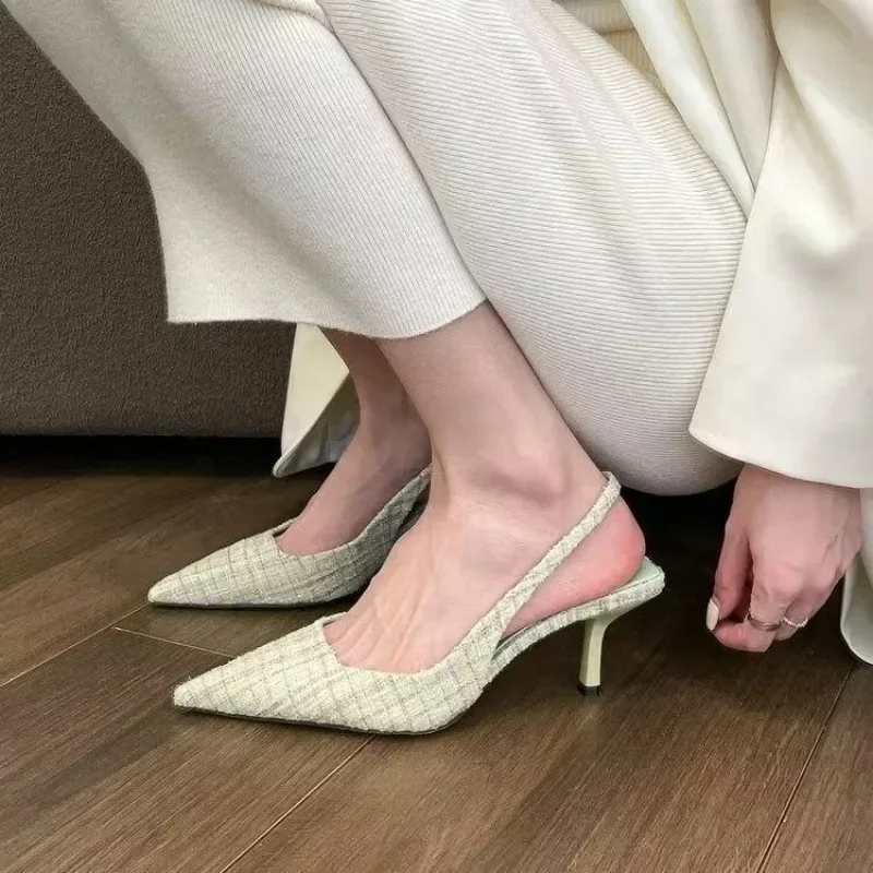 여성을 위한 니트 플랫폼 힐, 포인티드 토 파티 슈즈, - Women Fashion Brand 리뷰 및 가격