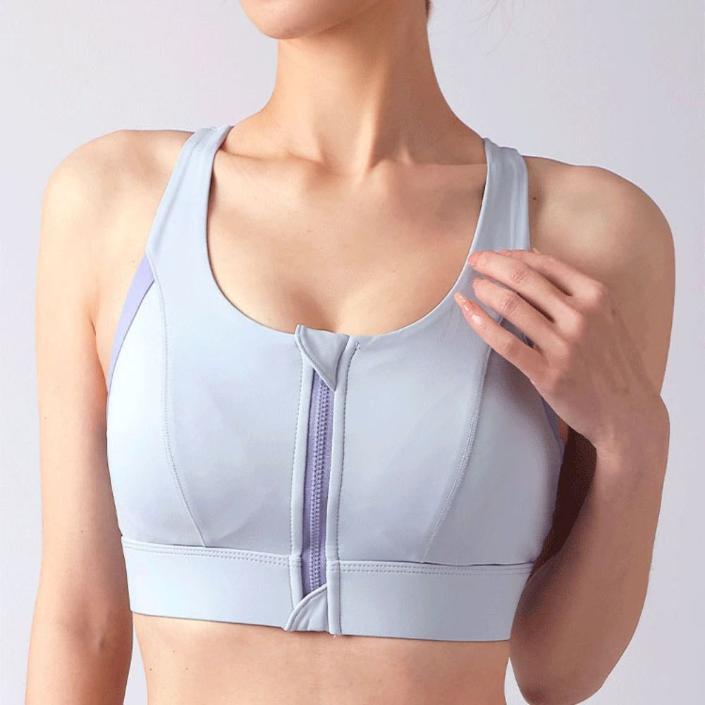 편안한 패치워크 앞 지퍼 스포츠 브라 슬림핏 처짐 방지 - Bra Top Seamless 리뷰 및 가격