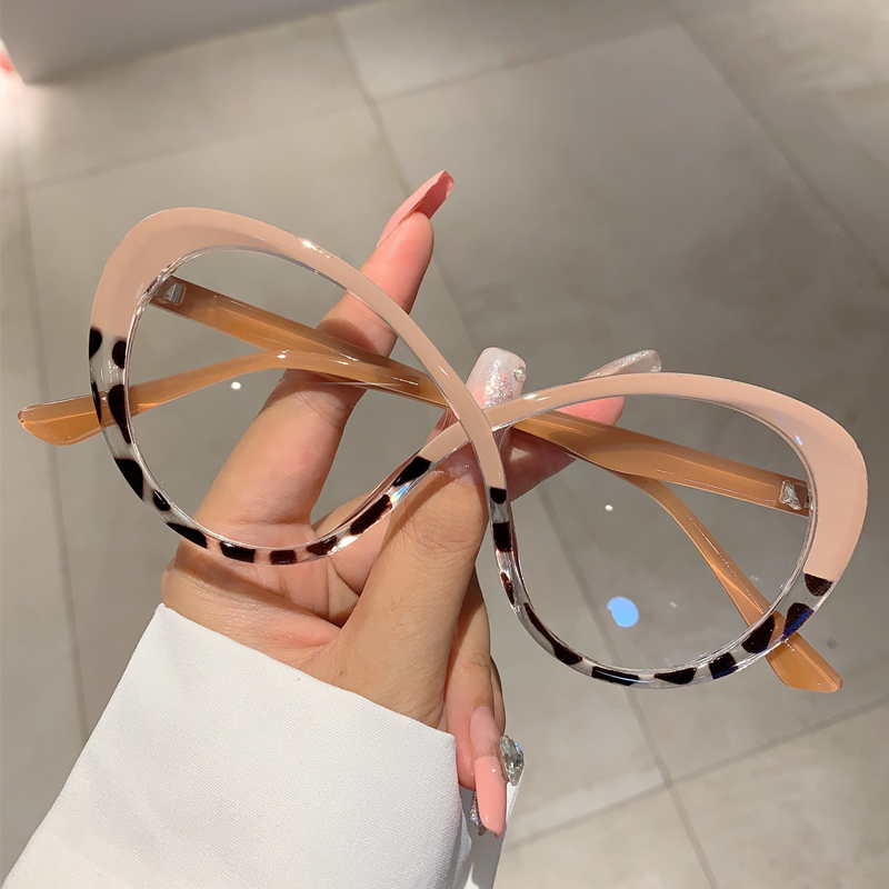 KAMMPT 대형 타원형 안경 프레임 패션 캔디 컬러  - Women'S Fashion Glasses Non Prescription 리뷰 및 가격
