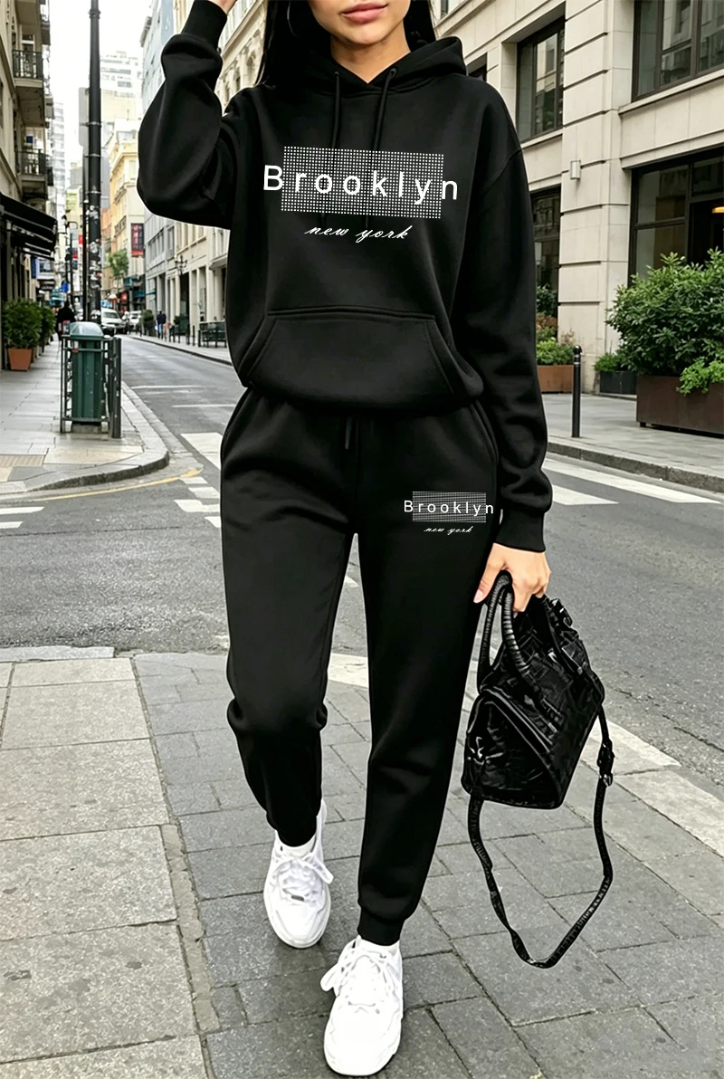 여성 트레이닝복 프린팅 캐주얼 후드티 스웨트셔츠 야외  - Women'S Fashion Hoodies 리뷰 및 가격