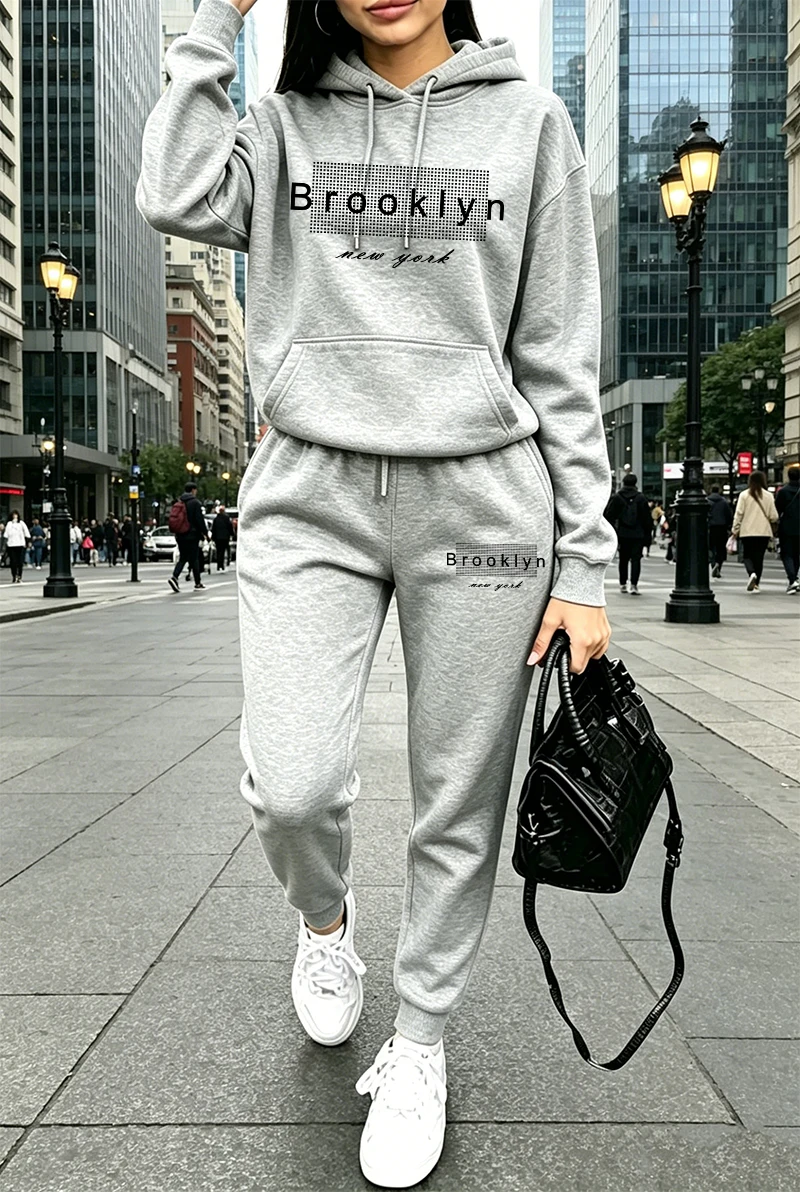 여성 트레이닝복 프린팅 캐주얼 후드티 스웨트셔츠 야외  - Women'S Fashion Hoodies 리뷰 및 가격