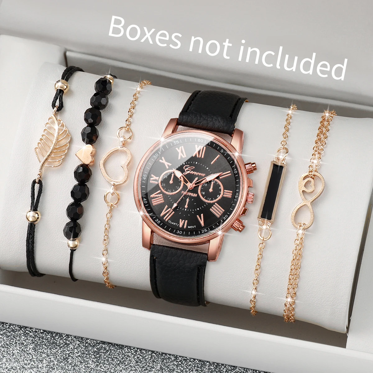 깜짝 선물 상자 세트: 여성용 시계(제네바 쿼츠 시계) - Women'S Fashion Quartz Watch 리뷰 및 가격