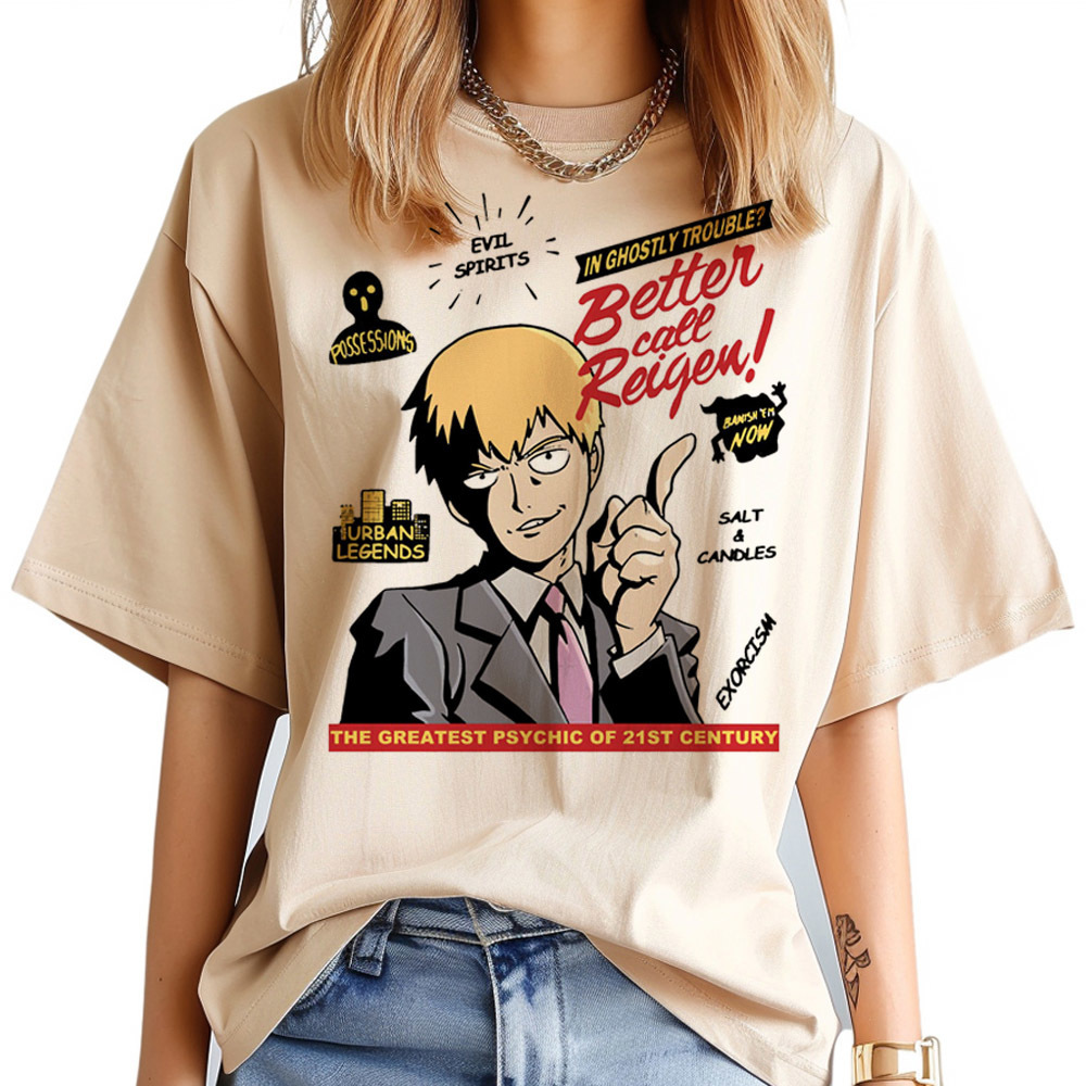 Mob Psycho 100 티셔츠 여성 사이키델릭 고딕 - Women'S Fashion In The 80S 리뷰 및 가격