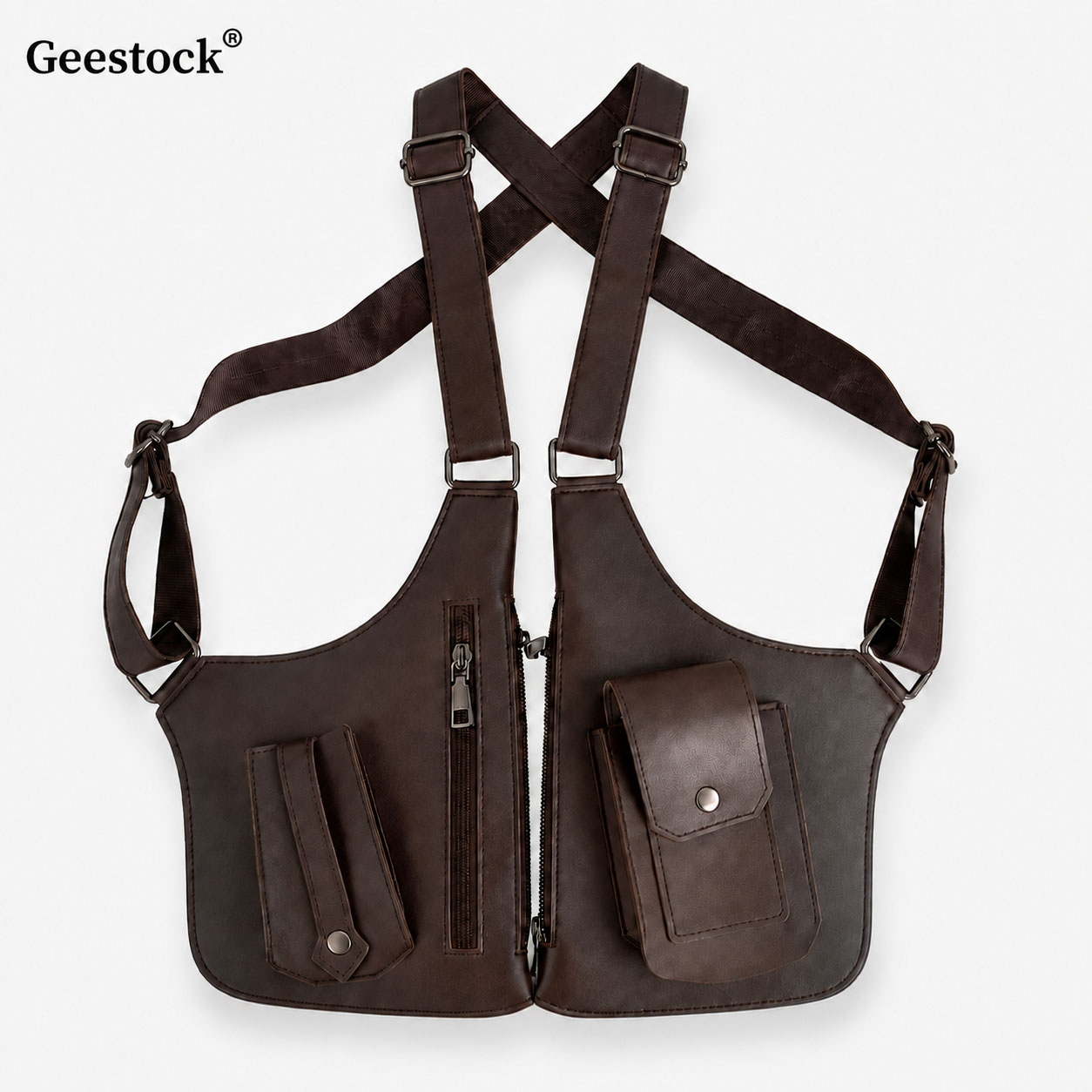 가죽 조끼 가방 남녀 공용 유틸리티 체스트 리그 백 다 - Women'S Fashion Utility Vest 리뷰 및 가격