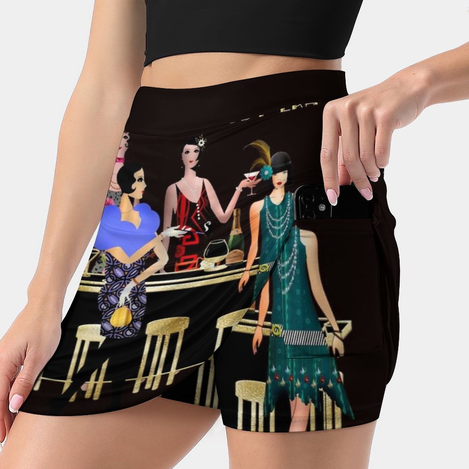여성용 개츠비 시대 스커트, 2022 바지, 미니 스커 - Women'S Fashion Roaring 20S 리뷰 및 가격