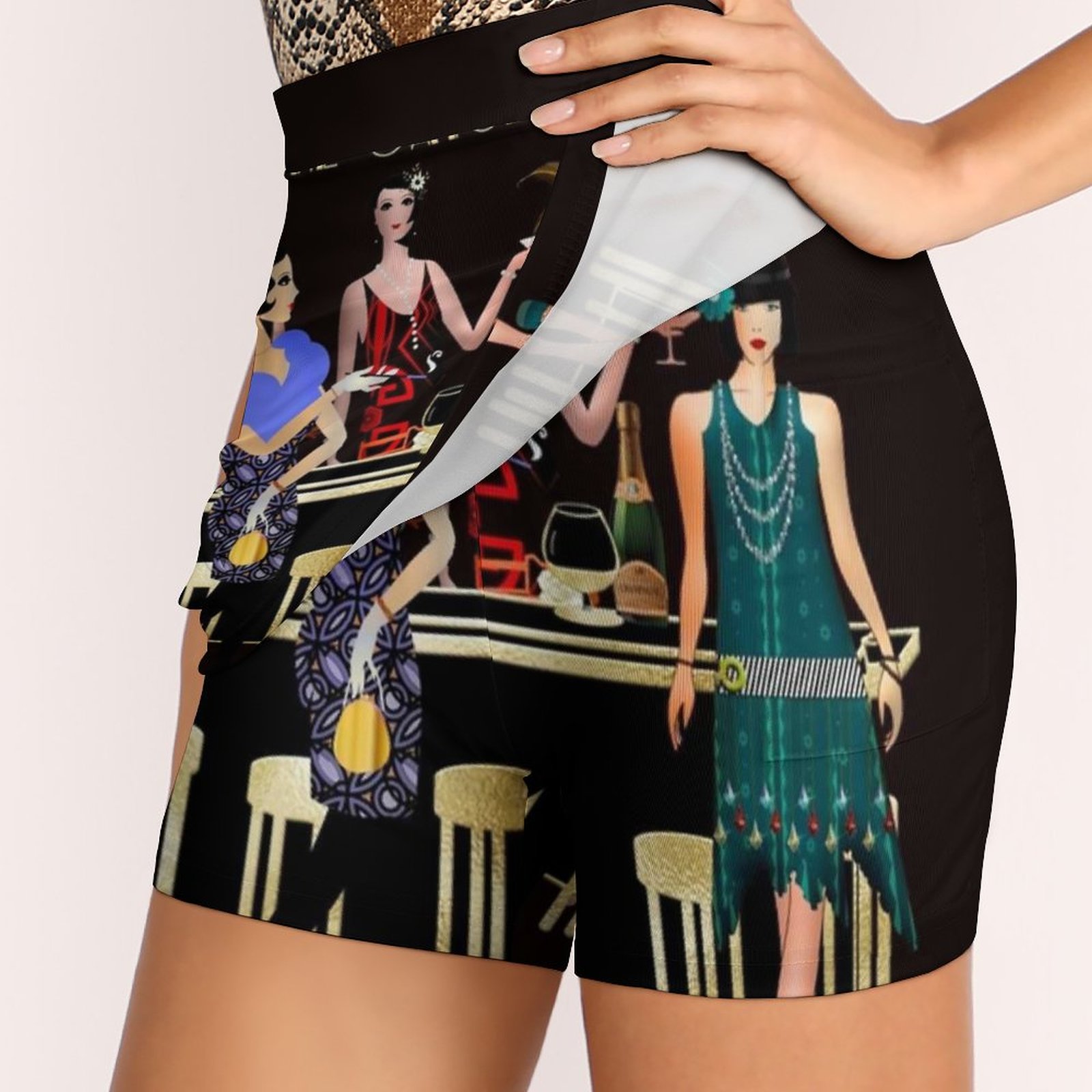 여성용 개츠비 시대 스커트, 2022 바지, 미니 스커 - Women'S Fashion Roaring 20S 리뷰 및 가격