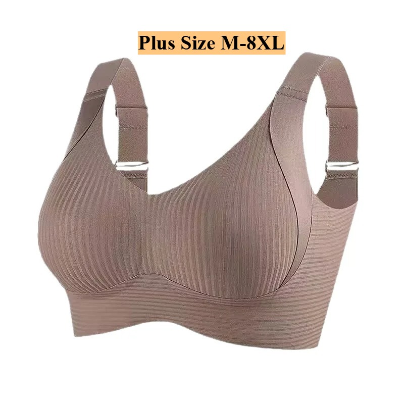 M-8XL 플러스 사이즈 여성용 풀 커버리지 미니마이저 - Bra Top Seamless 리뷰 및 가격