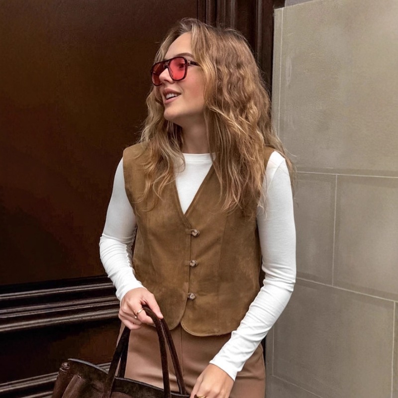 FL 여성용 빈티지 스트릿 스타일 단색 V넥 민소매 유 - Women'S Fashion Utility Vest 리뷰 및 가격